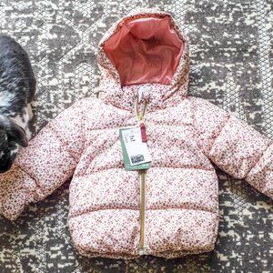 NEW H&M Baby Girl 9-12M Puffer Jacket